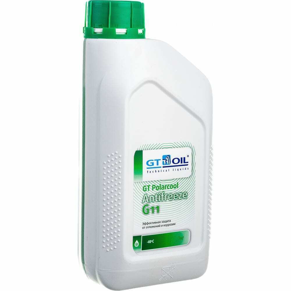 Антифриз GT POLARCOOL G11 ЗЕЛЕНЫЙ, 1 КГ GT OIL, 1950032214007